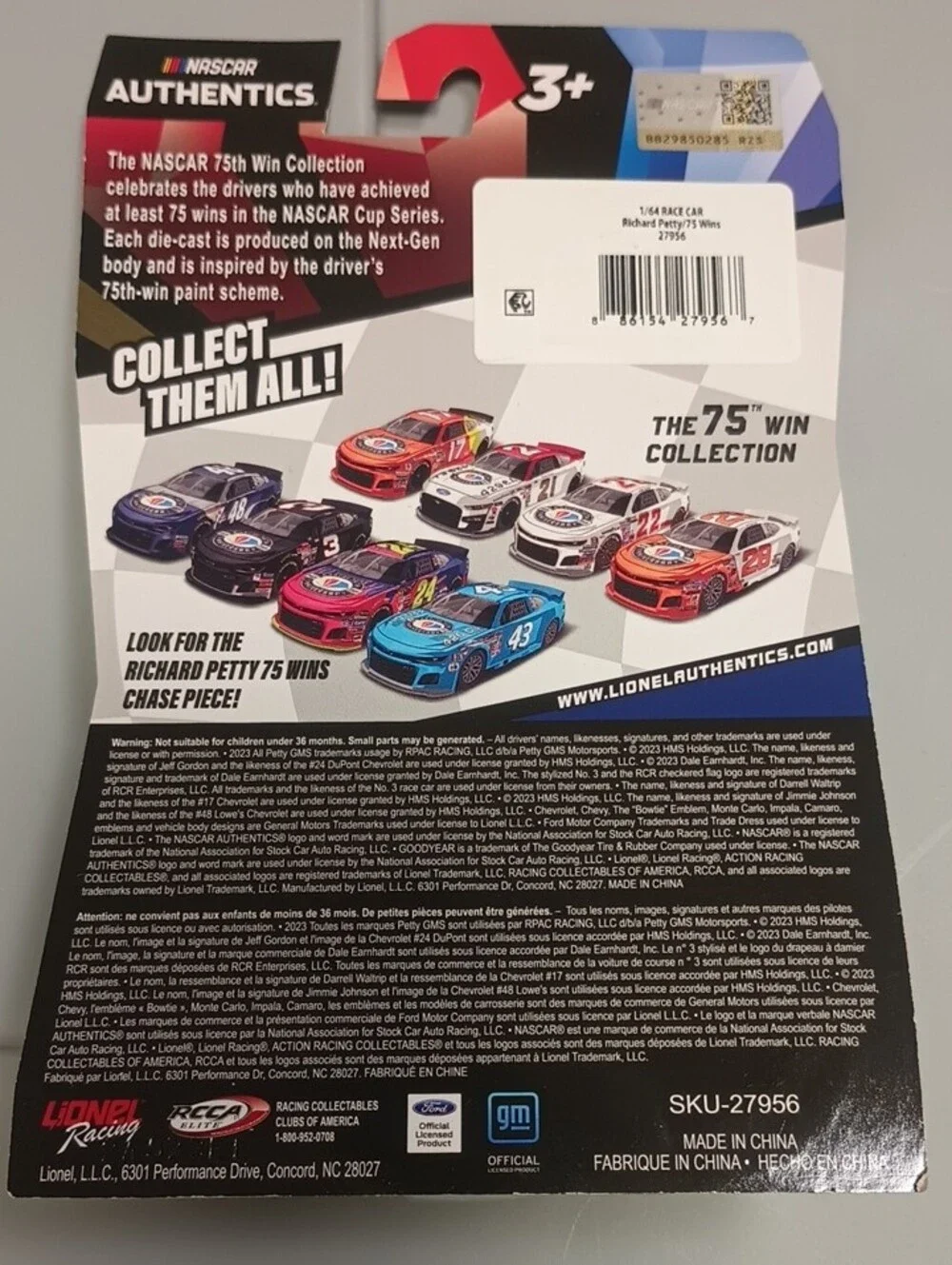 Richard Petty #43 Die-Cast Race Car - Metallic Teal